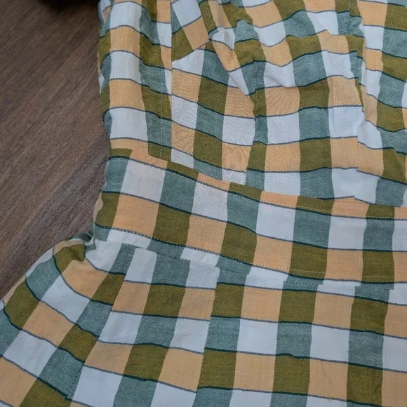 Geometric Mini Dress Circle Skirt Short Sleeve Fit Flare - Picture 9 of 16